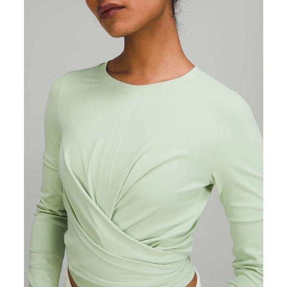 NWT Lululemon Time to Restore Nulu Long Sleeve Shirt Creamy Mint - Picture 5 of 9